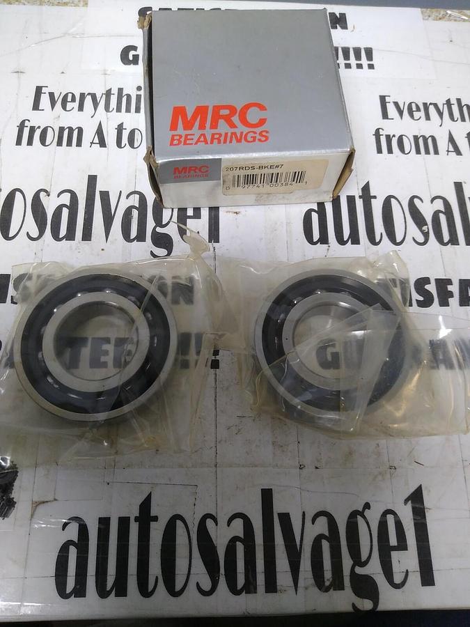MRC,207RDS-BKE#7,Precision Angular Contact Bearing Set NOS