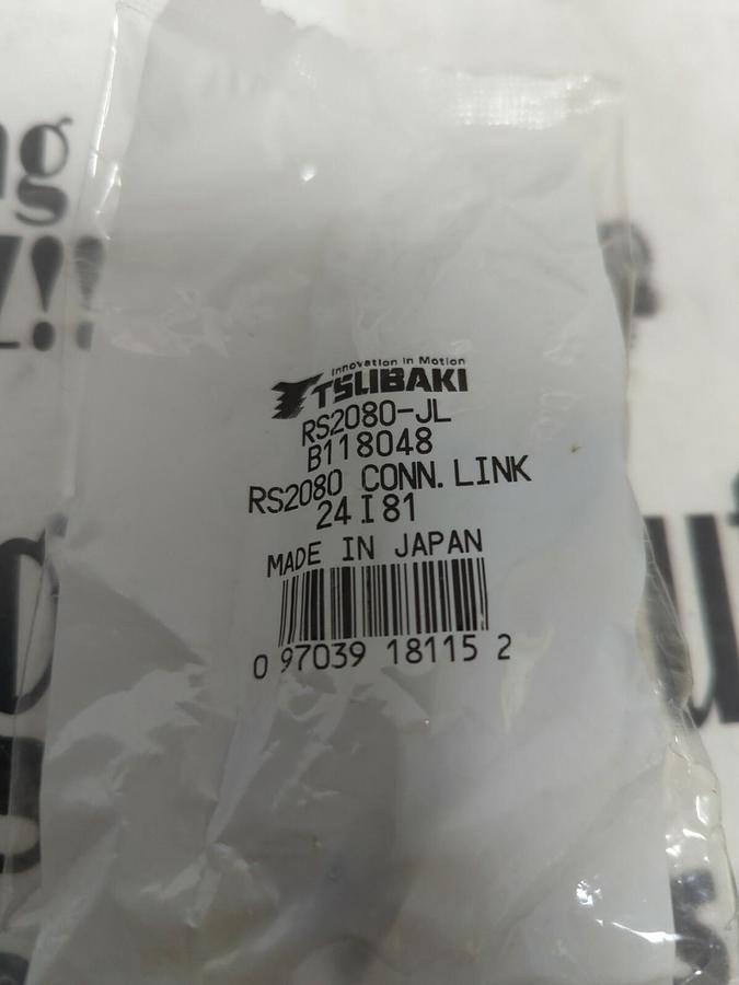 Used TSUBAKI,RS2080-JL,CONNECTING LINK *NEW*