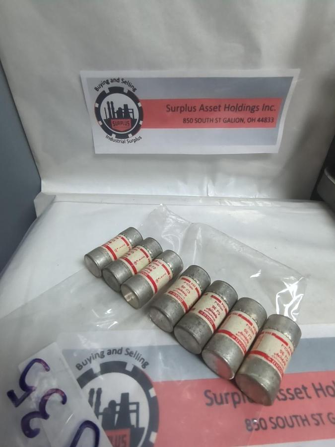 Used GOULD SHAWMUT,CJ35,CLASS J FUSE 35 AMP LOT OF 7 PRE-OWNED