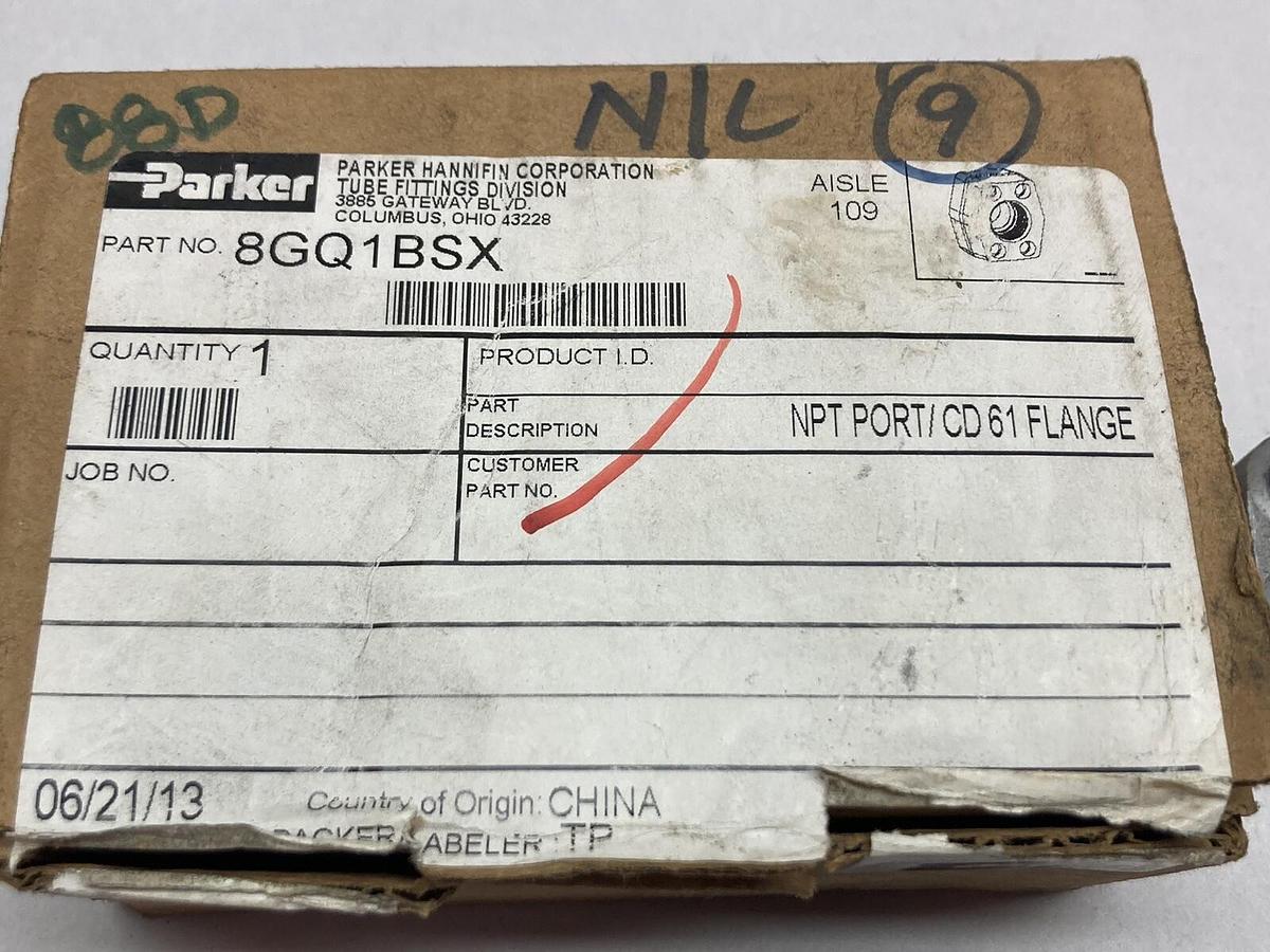 Parker,8GQ1BSX CD61,Blank Flange