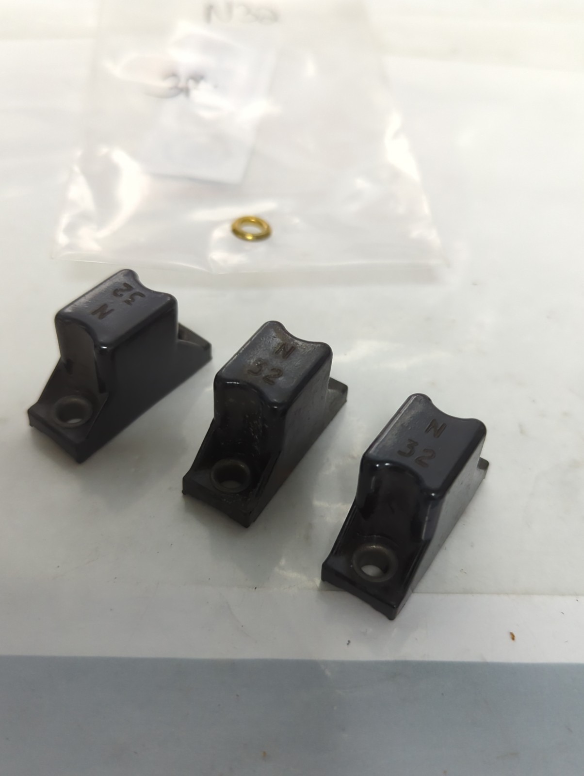 Used ALLEN BRADLEY,N32,THERMAL OVERLOAD PROTECTION HEATER ELEMENT LOT OF 3 PRE-OWNED