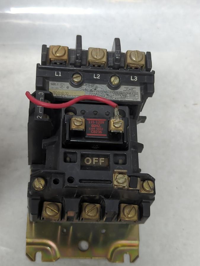 Used ALLEN-BRADLEY,509-600,MOTOR STARTER SIZE 1 PRE-OWNED