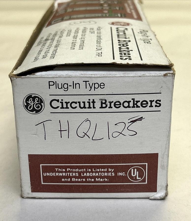 GENERAL ELECTRIC,THQL125,CIRCUIT BREAKER 25A 120/240V 2P LOT OF 5 NOS