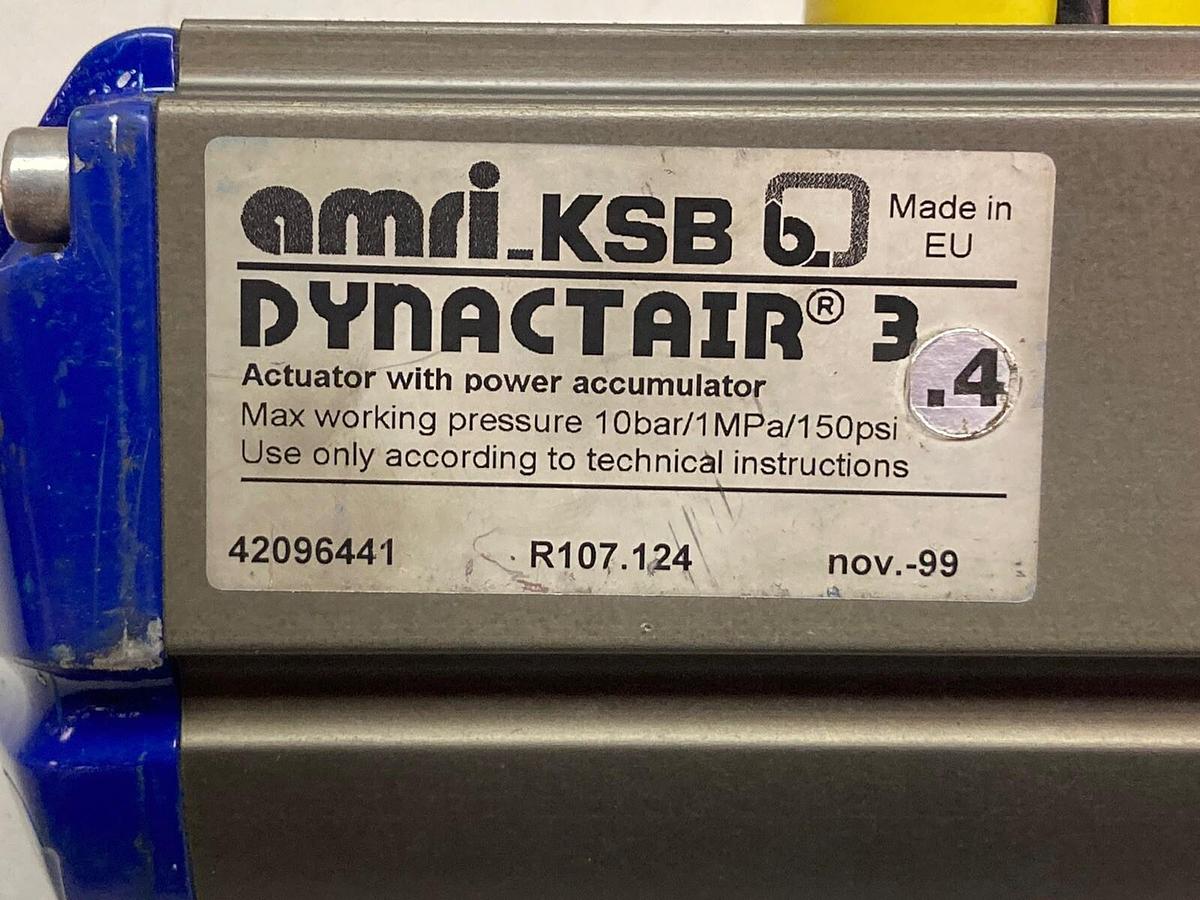 Used AMRI-KSB,R107.124,Pneumatic Valve Actuator 10 bar/1MPa/150PSI