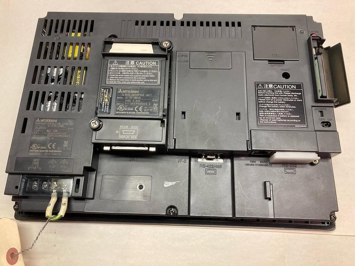 Used Mitsubishi,GT1675-VNBD,Touch Panel 24VDC 38W