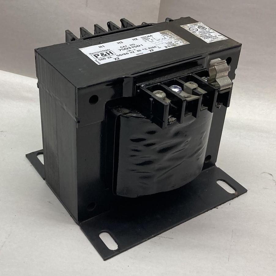 Used P&H,75Q315D1,Control Circuit Transformer 500VA 50/60HZ