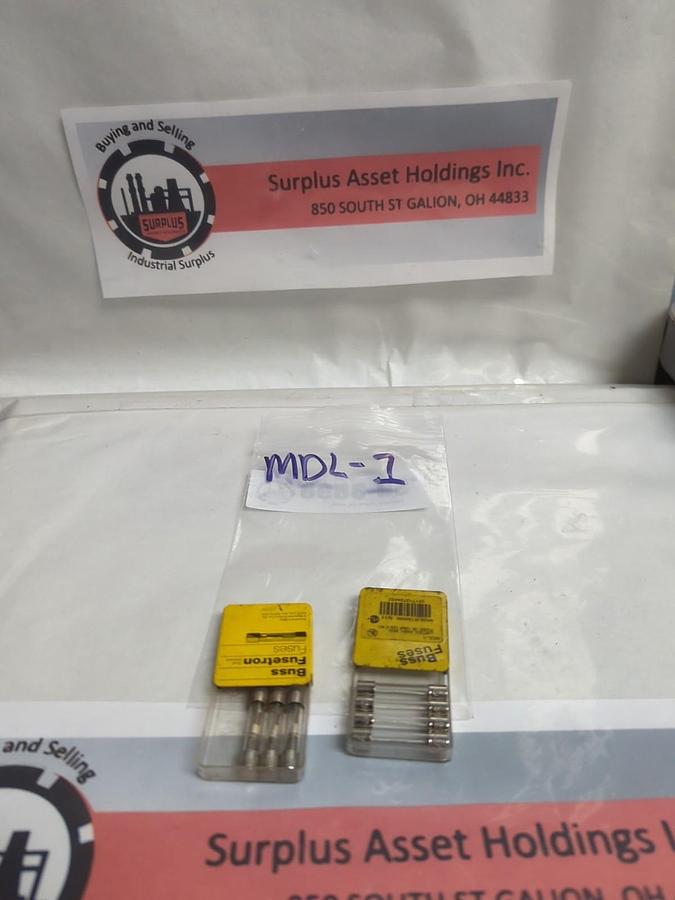 COOPER BUSSMANN,MDL-1,1 AMP FUSE LOT OF 7 NOS