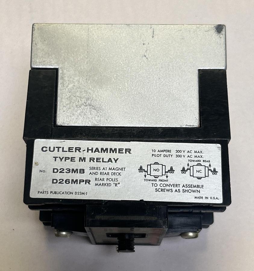 Used CUTLER HAMMER,D23MB,RELAY