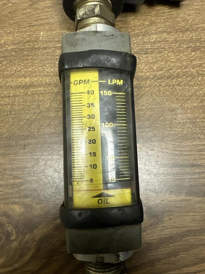 Used Hedland,H761A-040,Flowmeter W/Vickers C2820 Check Valve