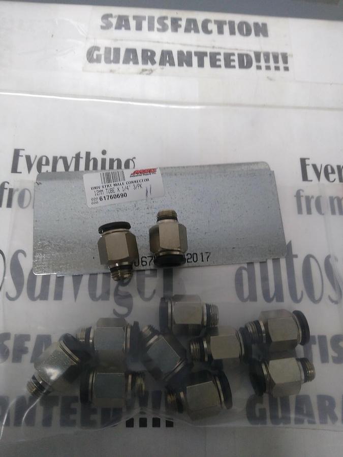 UNBRANDED,61760690,TUBE STRAIGHT MALE CONNECTOR 12MMX1/4 IN LOT OF 11 NOS
