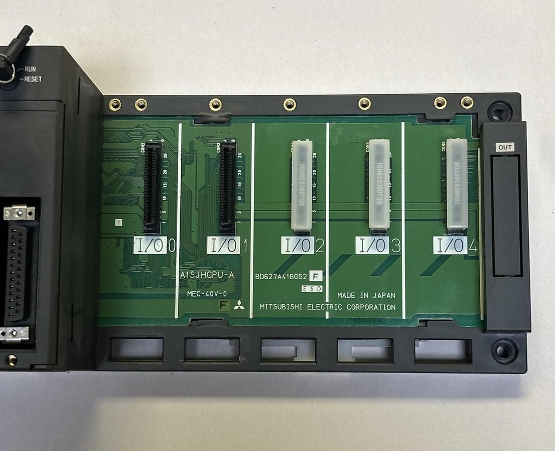 Used MITSUBISHI,A1SJHCPU,CPU UNIT W/ A1SJHCPU-A RACK