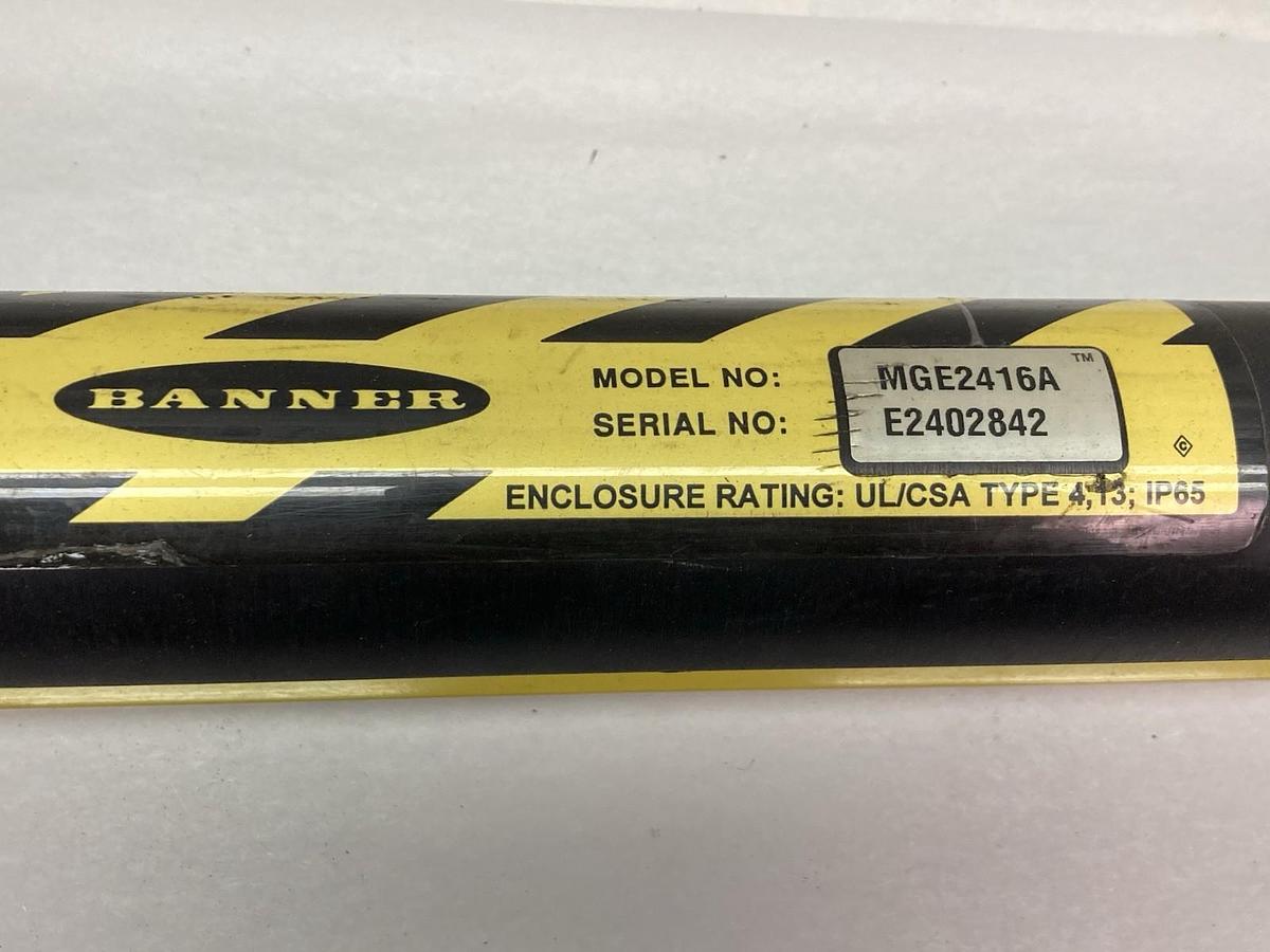 Used Banner,Model MGE2416A,Light Curtain Emitter