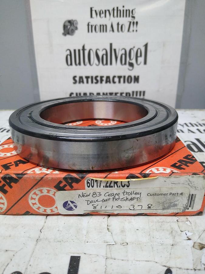FAG,6017-2ZR-C3,DEEP GROOVE BALL BEARING NOS