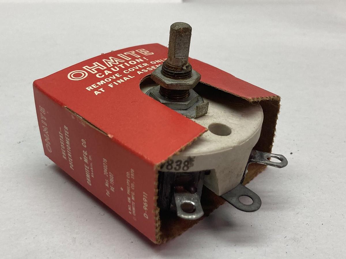 Used Ohmite,0329,Rheostat 0.12A Series 7838