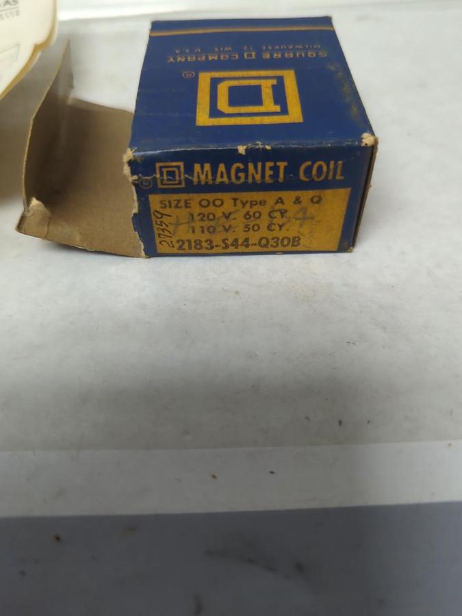 SQUARE D,2183-S44-Q30B,MAGNETIC COIL 120V 60CY 110V 50CY NOS