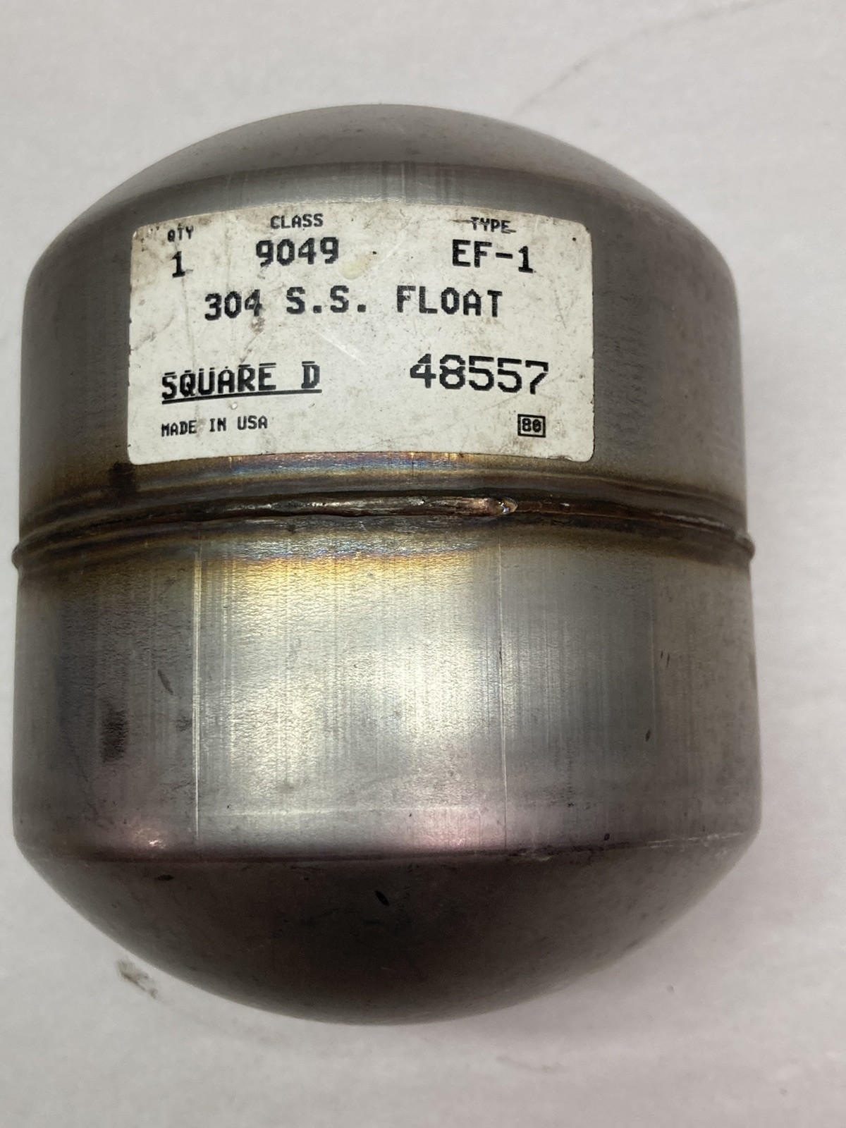 Used Square D,Class 9049 Type EF-1,304 S.S. Float