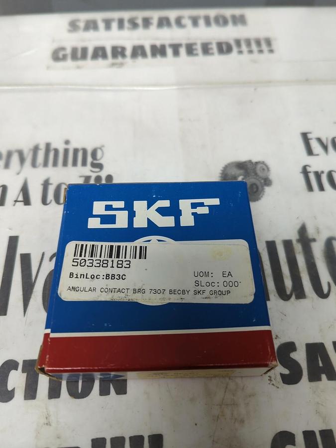 SKF,7307-BECBY,ANGULAR CONTACT BEARING NOS