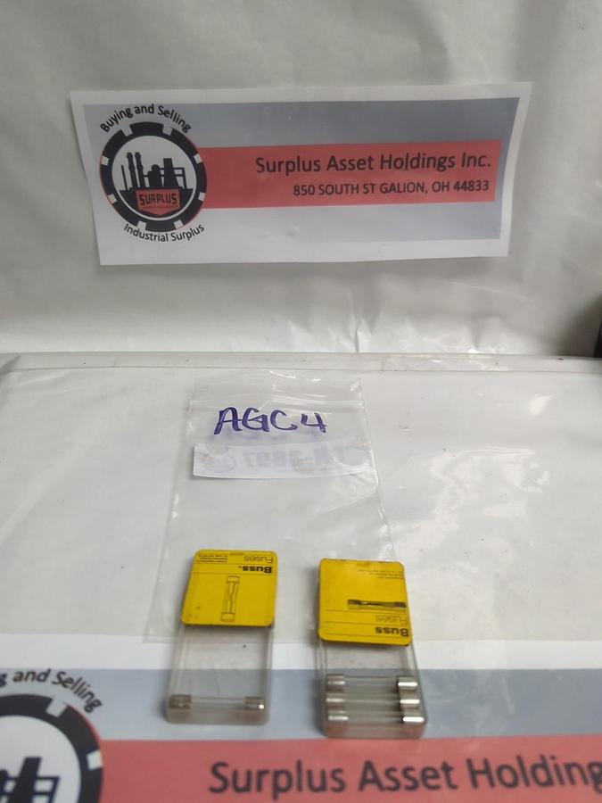 COOPER BUSSMANN,AGC4,4 AMP FUSE LOT OF 4 NOS