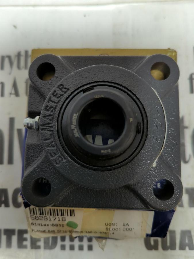 SEALMASTER,SF-14,FLANGE MOUNT BEARING 4-BOLT BASE 7/8 INCH BORE NOS