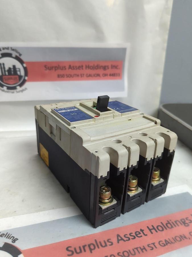 Used MITSUBISHI,NF-SFW,NO FUSE BREAKER 30 AMP 3-POLE PRE-OWNED