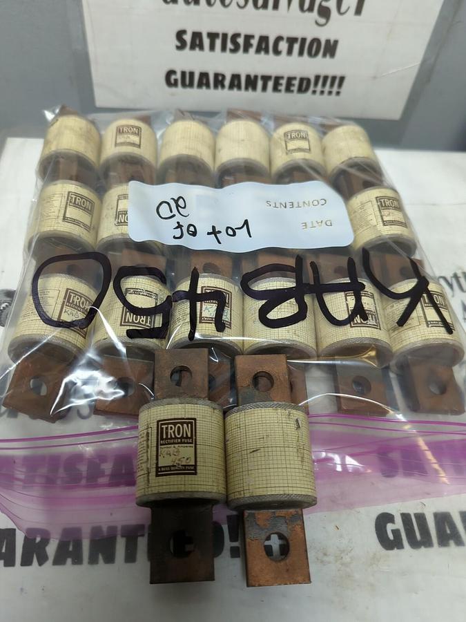 COOPER BUSSMANN,KAB 450,TRON RECTIFIER FUSES LOT OF 20 NOS