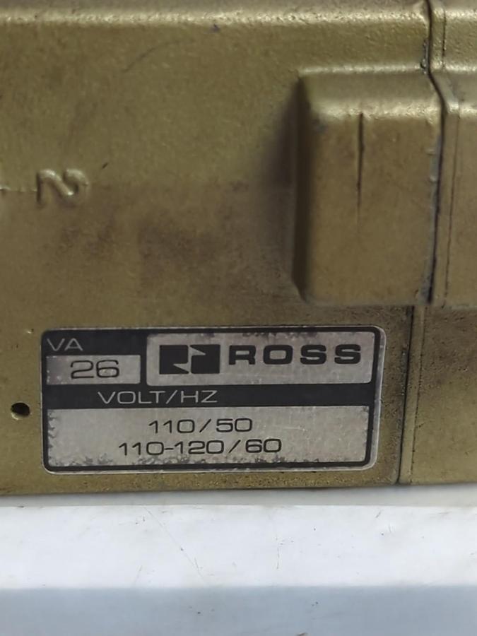 Used ROSS,VA 26,SOLENOID PILOT VALVE 110/50 110-120/60 PRE-OWNED