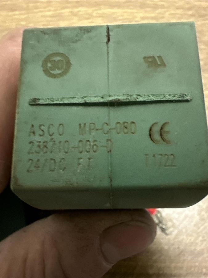 Used Asco,MP-C-080,Solenoid Valve Coil LOT of 2