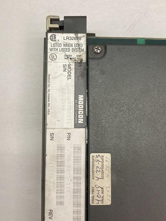 Used AEG Modicon,B875-111,Analog Input Module