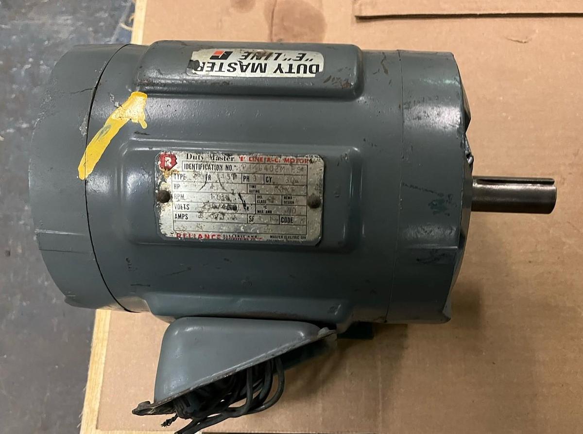 Used RELIANCE,P14G402M-FS,E LINE AC MOTOR 1.5HP 1735RPM 145T 3PH