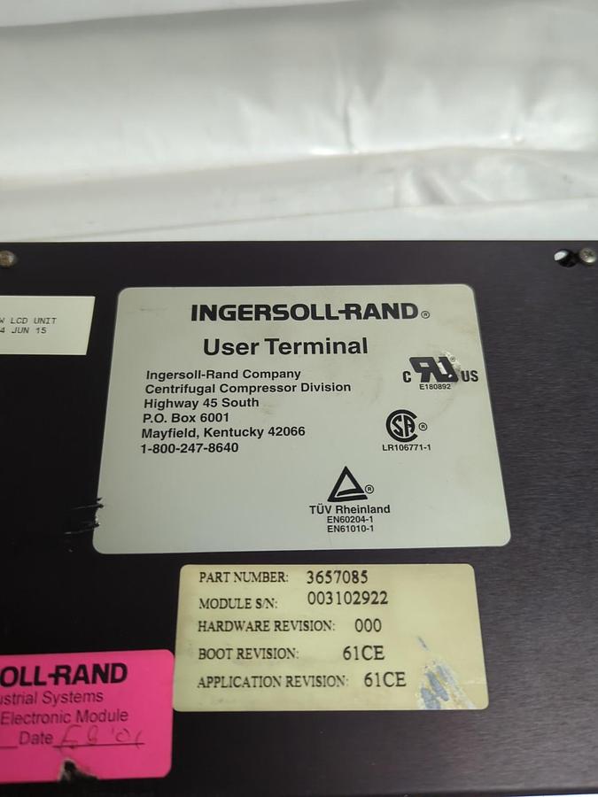 Used INGERSOLL-RAND,3657085,TERMINAL COMPRESSOR CONTROLLER PRE-OWNED