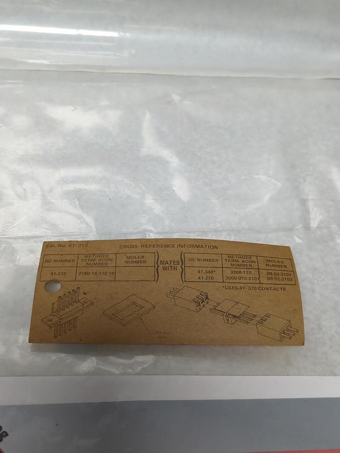 GC ELECTRONICS,41-310,LOCKING POLARIZING DOUBLE HEADER 10 POSITION NOS