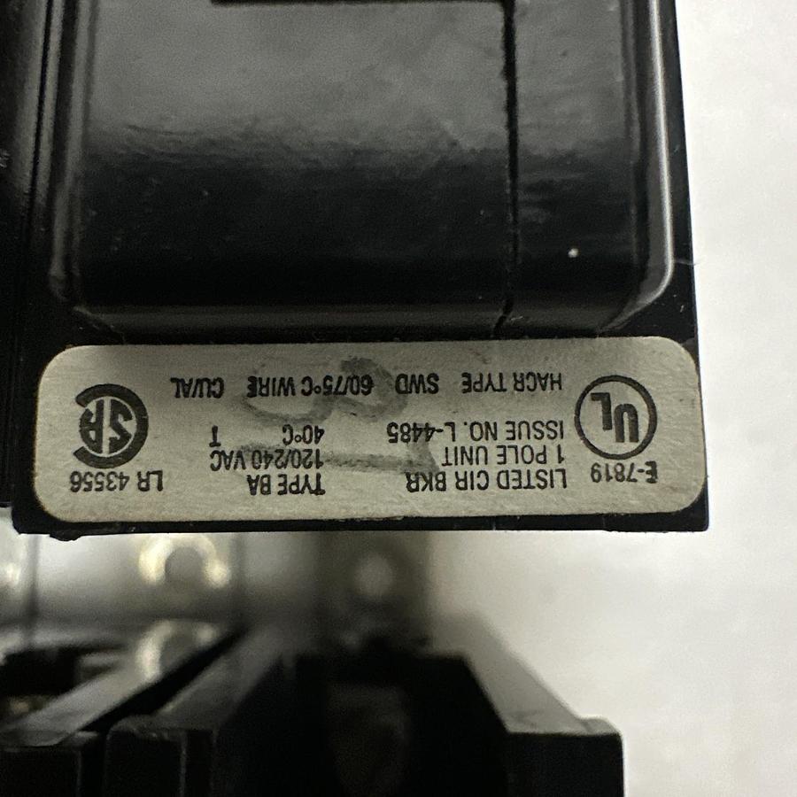 Used Cutler-Hammer,BAB1020,20AMP Single Pole 120VAC Circuit Breaker LOT of 8