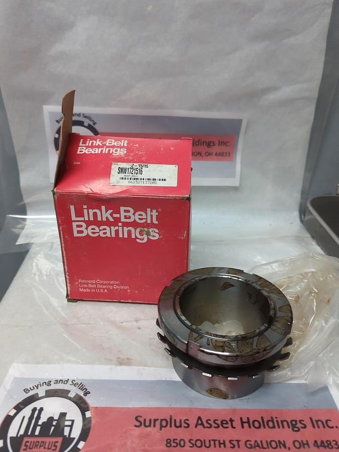LINK BELT,SNW1721516,BEARING ADAPTER SLEEVE 2-15/16 INCH NOS
