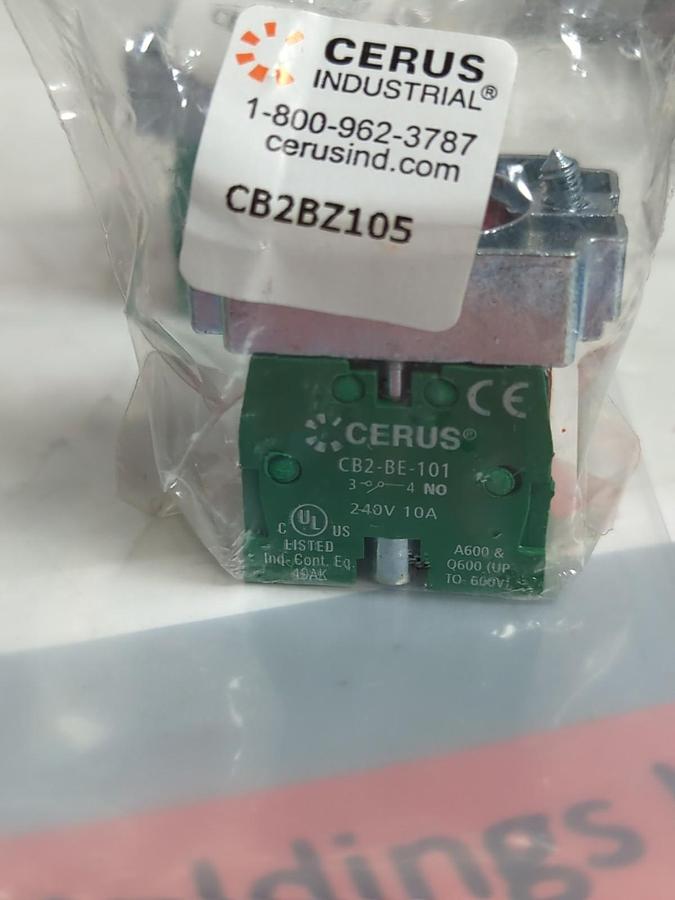 CERUS,CB2BZ105,AUXILLIARY CONTACT BLOCK 240V 10A LOT OF 7 NOS