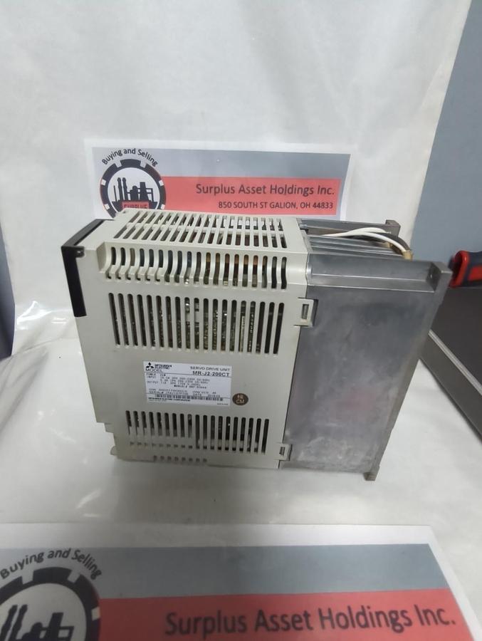 Used MITSUBISHI,MR-J2-200CT,SERVO DRIVE UNIT 2kw 3-PHASE MISSING COVER PRE-OWNED