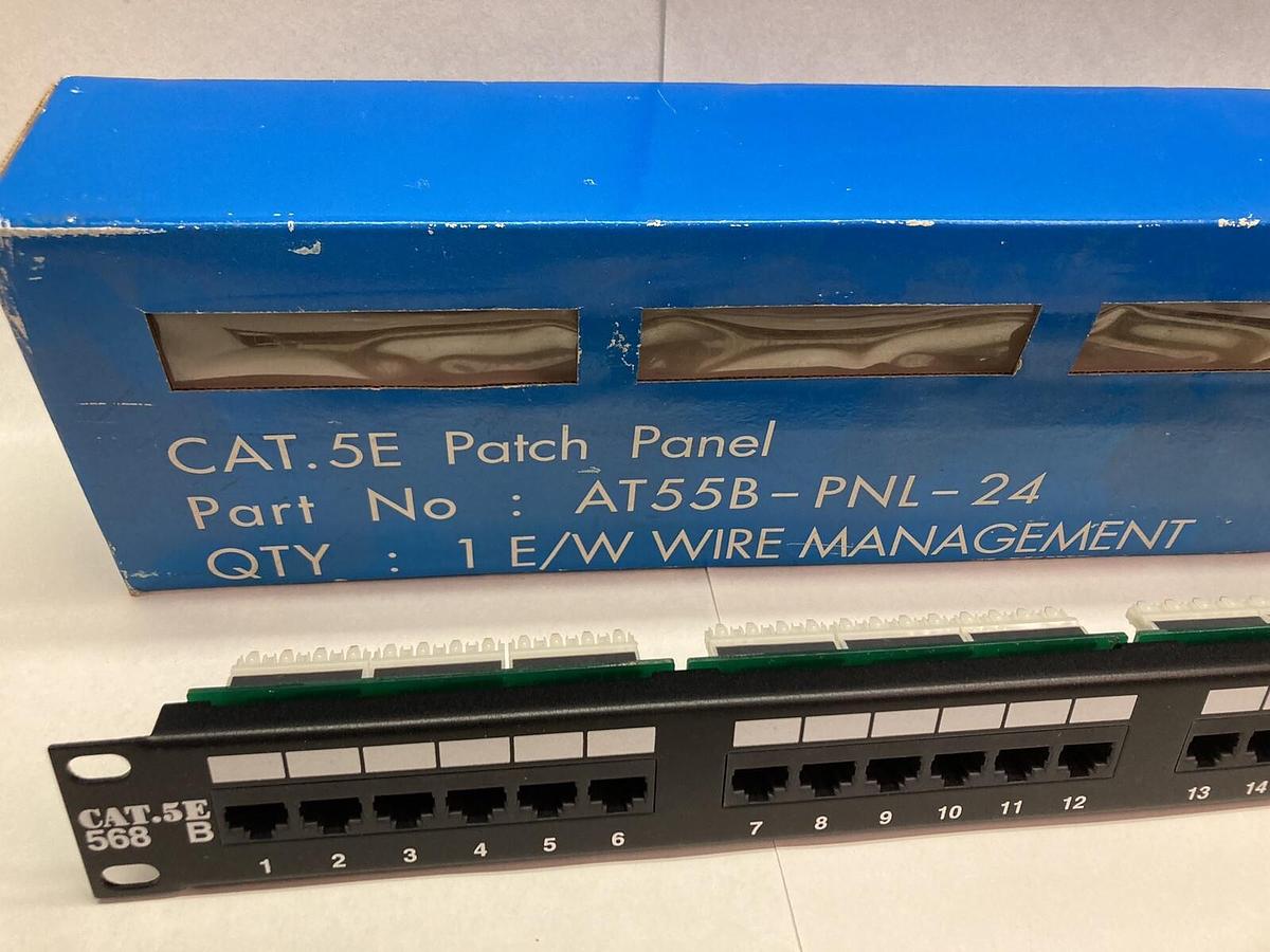 Allen Tel,AT55B-PNL-24,CAT.5E 24 Port Patch Panel