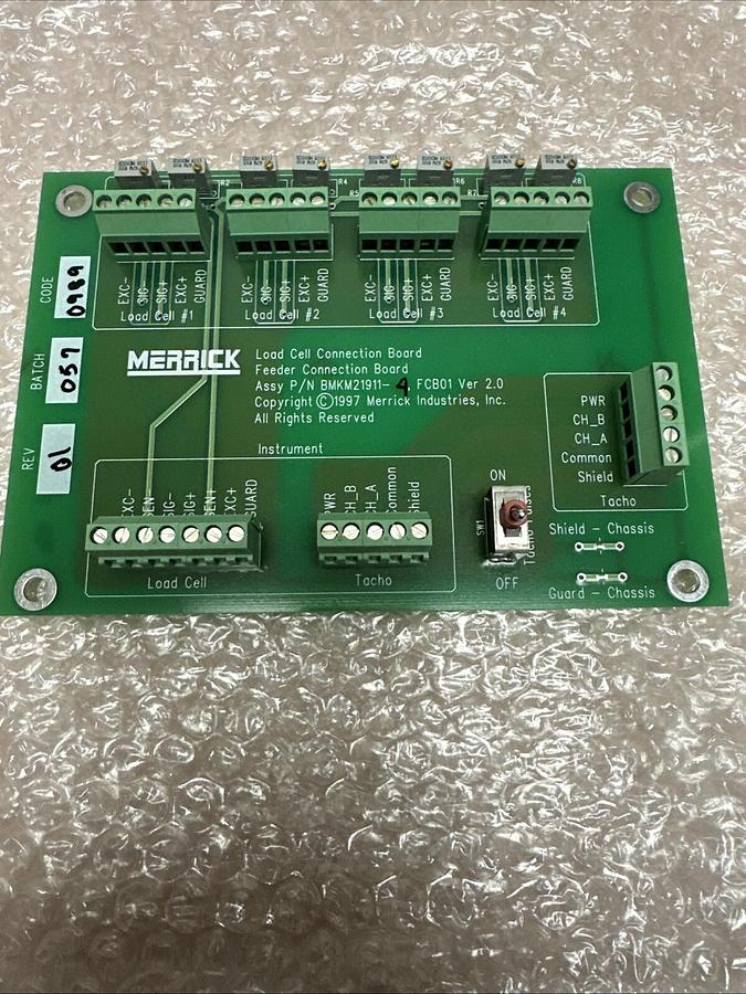 Used Merrick,BMKM21911-4,Load Cell Connection Board
