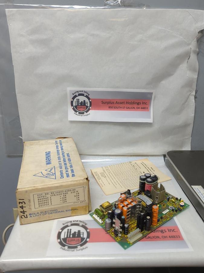 SOLA,86-24003-0200-00,MULTIPLE OUTPUT SWITCHER 115/230VAC 130W NOS