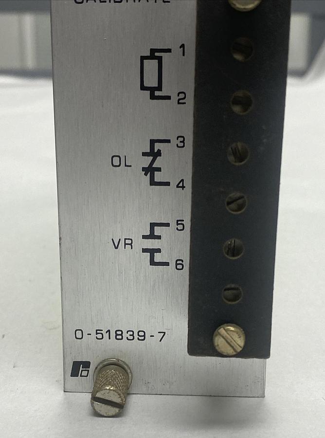 Used RELIANCE,0-51839-7,OVERLOAD VOLTAGE RELAY IRCH BOARD