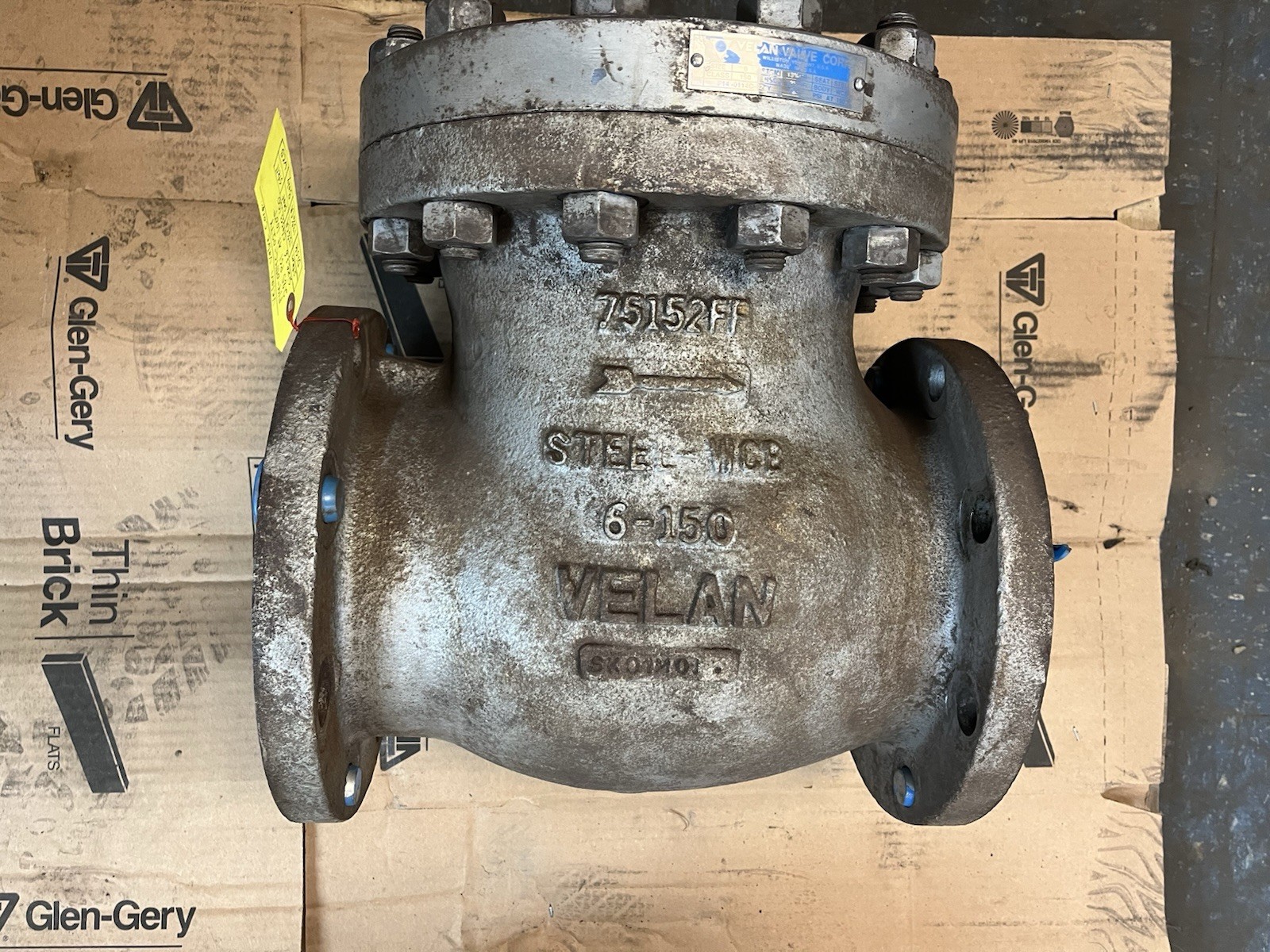 Used VELAN VALVE,F14-0114C-02TY,6" SWING CHECK VALVE CLASS 150