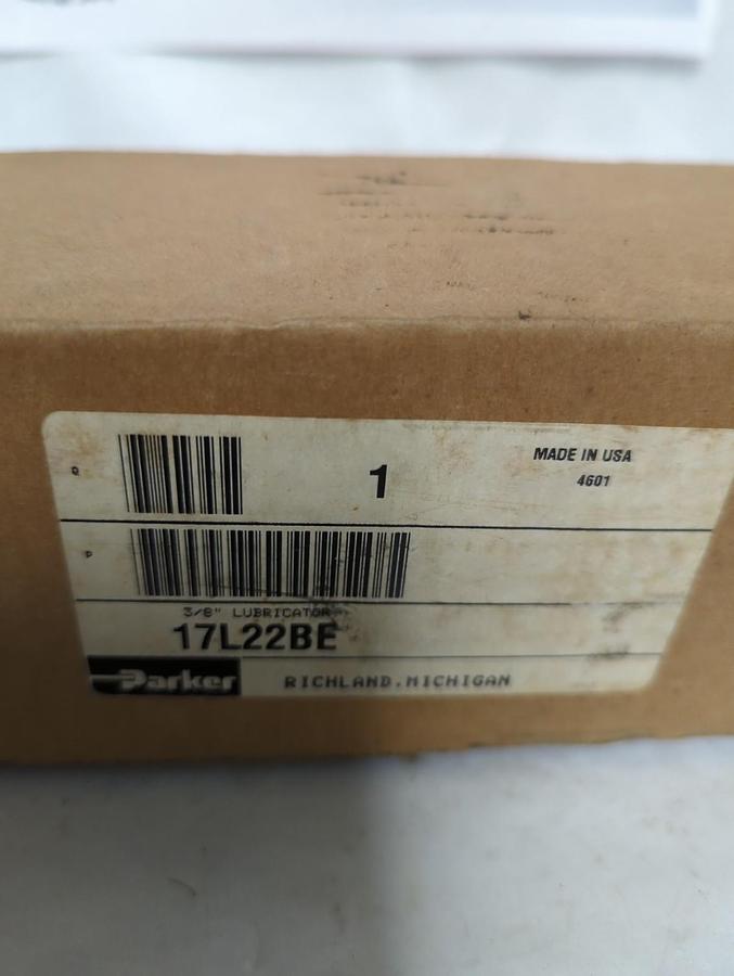 PARKER,17L22BE,3/8 INCH LUBRICATOR NOS