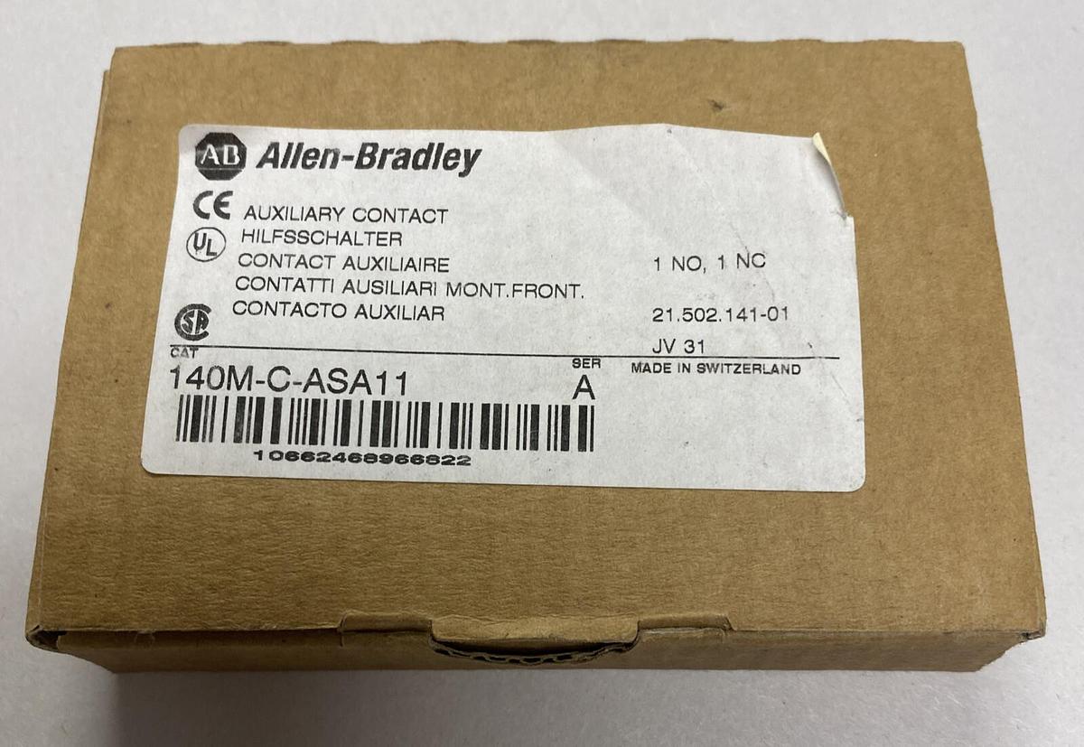 Used ALLEN BRADLEY,140M-C-ASA11,SER A AUXILIARY CONTACT NEW