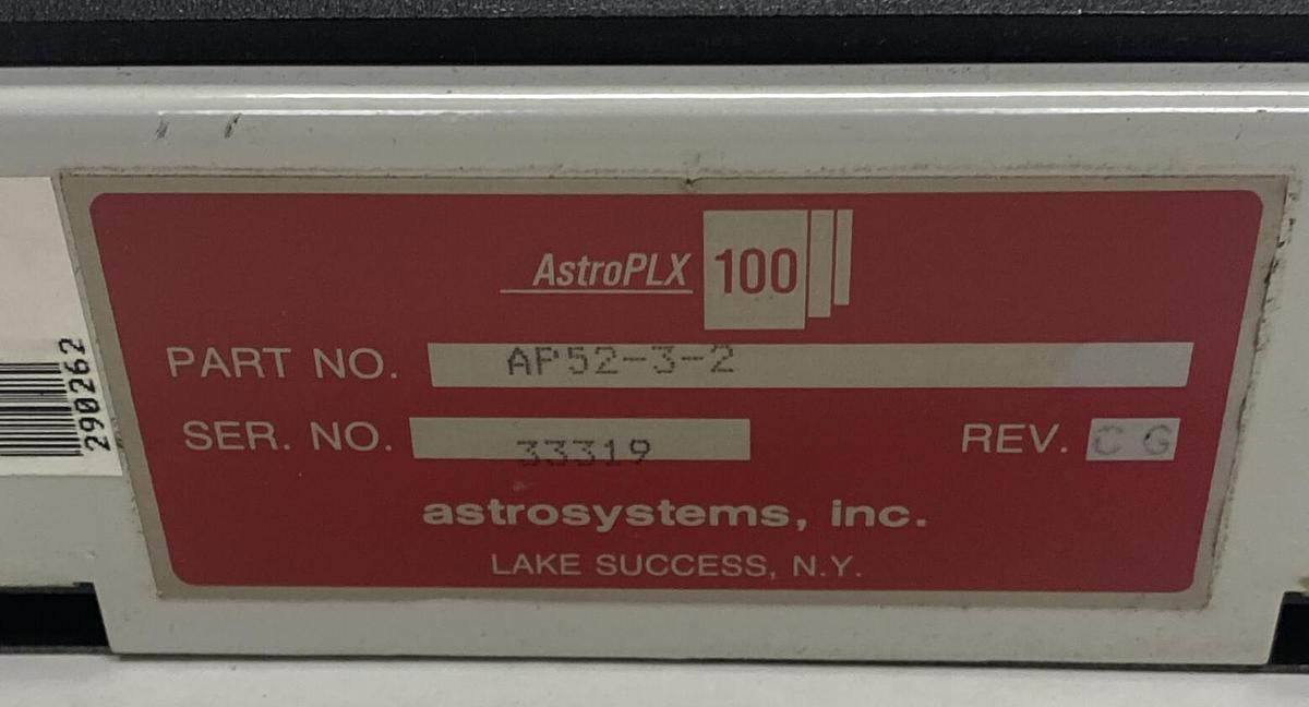 Used ASTROSYSTEMS,AP52-3-2,SERVO CONTROL POSTION SYNCHRONIZER