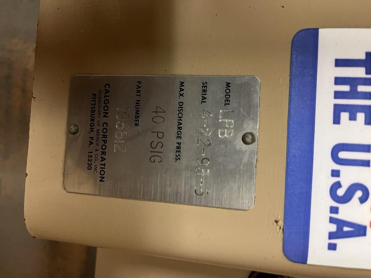 Calgon,LPB,PROGRESSIVE FEED AND TRANSFER CHEMICAL PUMP ASSEMBLY