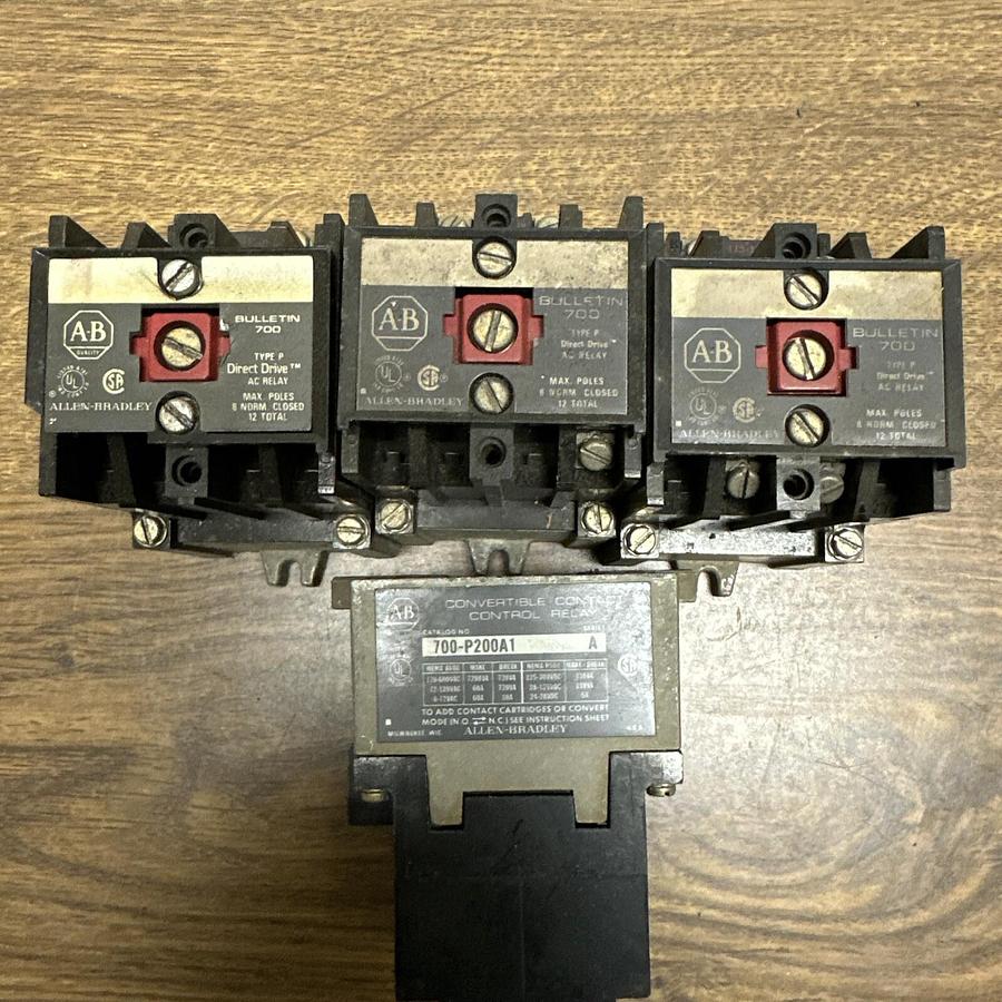 Used Allen Bradley,700-P200A1,Ser A LOT of 4
