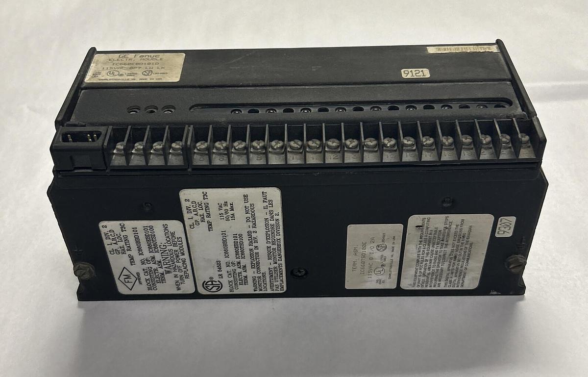 Used GE FANUC,IC660EBD101/IC660EBD101D,GENIUS BLOCK IN OUT MODULE 115V