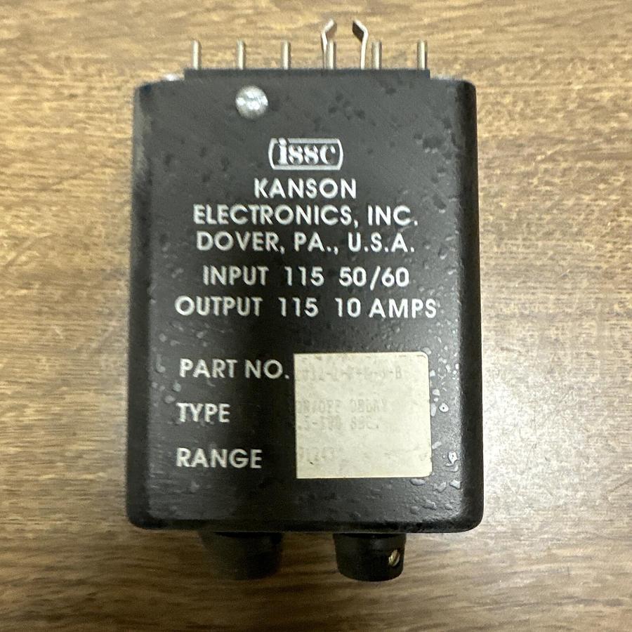 Used Kanson ISSC,1032-1-K-K-8-B,Solid State Timer Relay