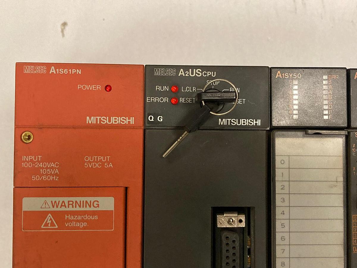 Used Mitsubishi,A1S61PN/A2USCPU/A1SY50/A1SJ61BT11/A1SX41/A1SY41/A1SY10/A1SD75M1,Board