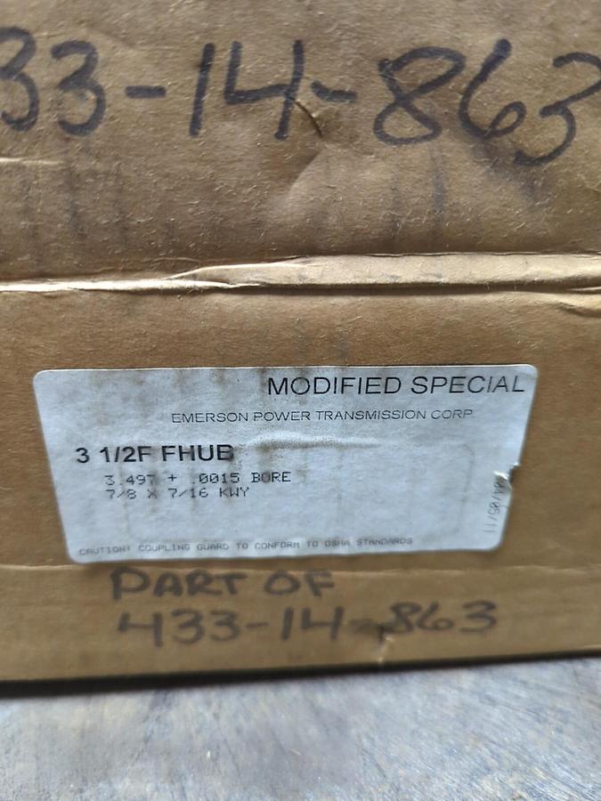KOP-FLEX,1960723 3-1/2F EB,SLEEVE & 3-1/2F HUB SET NOS