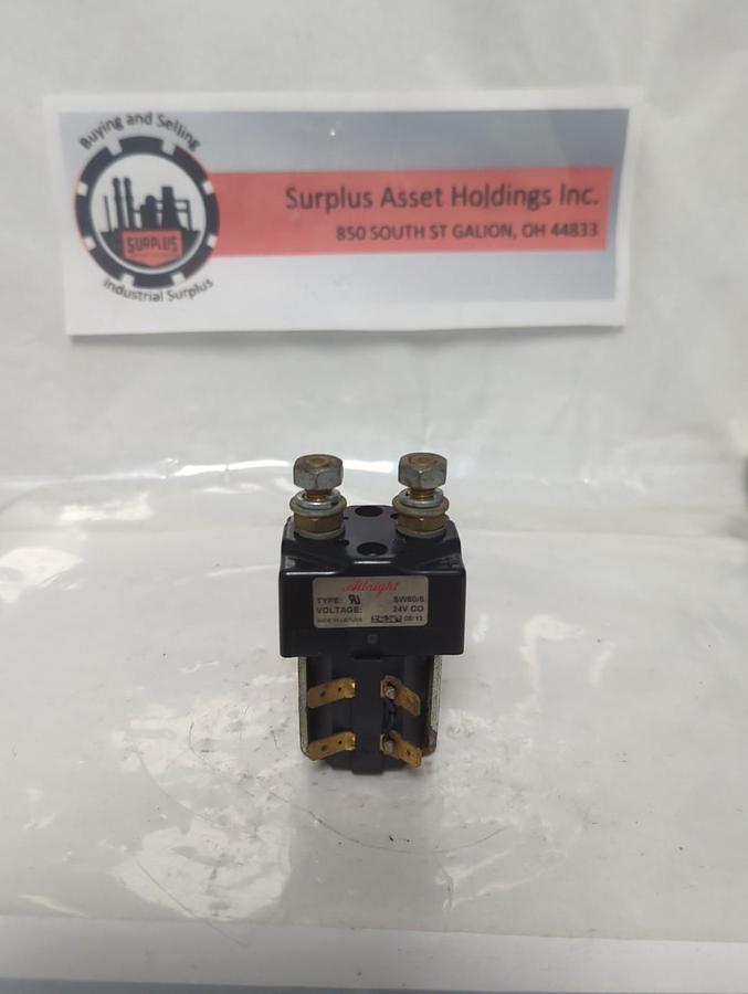 Used ALLRIGHT,SW80/6,SINGLE ACTING CONTACTOR 24V CO PRE-OWNED